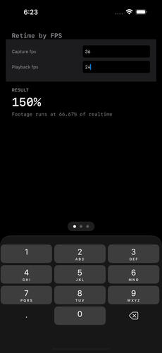 Retime by Frames per Second Retime by Frames per Second